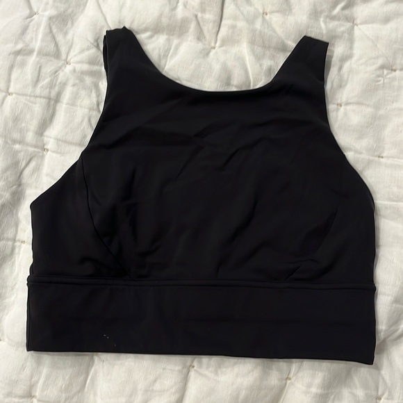 Lululemon energy black high neck, long line tough sports bra - Picture 1 of 3
